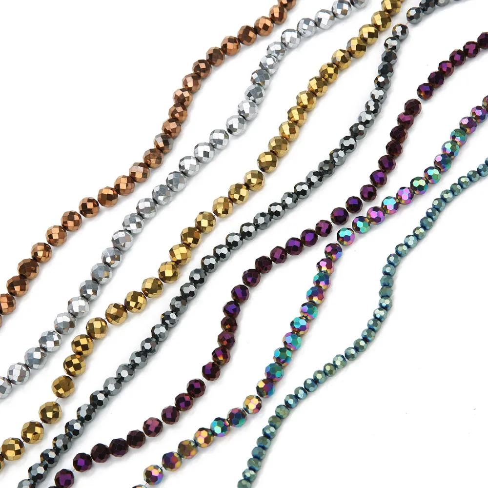 Fashion Section Plating Bead Chain 4mm 6mm 8mm Natural Stone Beads