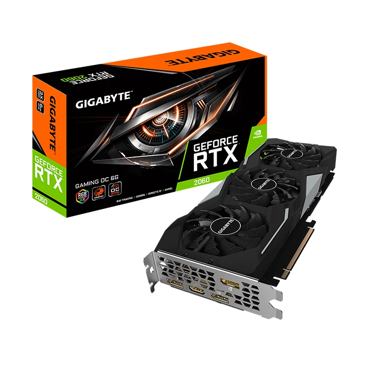 

GIGABYTE New Original NVIDIA RTX2060 OC 6G GDDR6 192 bit Gaming Graphics Card