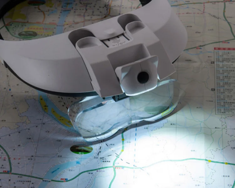 Tête de MG81001-H portant la loupe avec la LED, loupe avec la LED