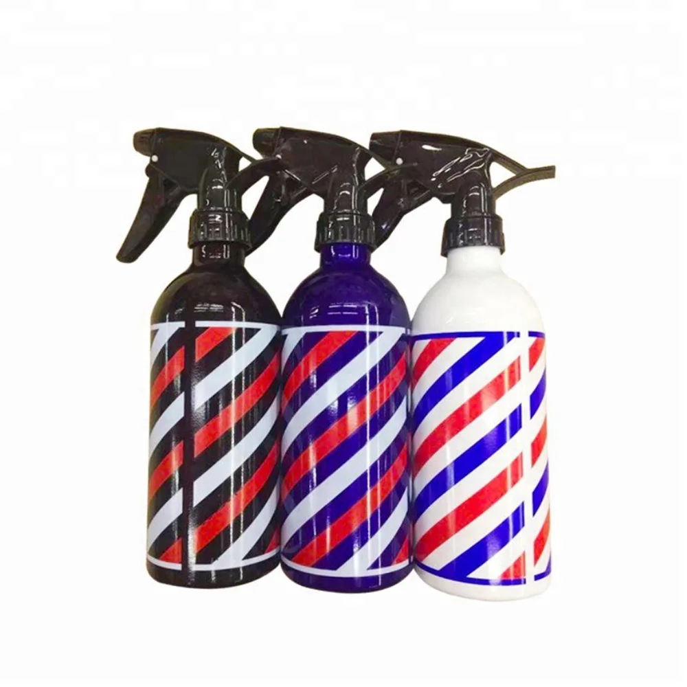 

500ml Salon Hair Sprayer Bottle With Strip Pattern 3 Color Available OEM ODM Available