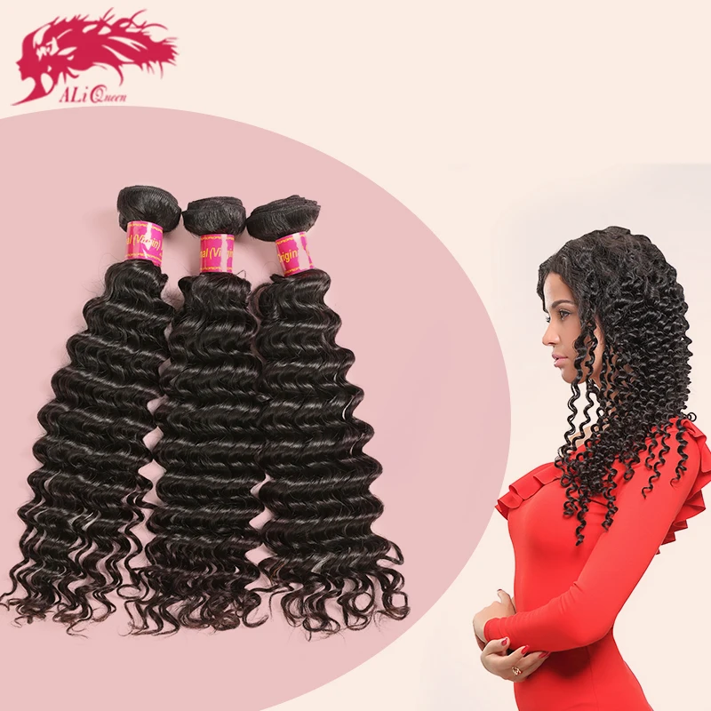 

Aliqueen Deep Wave Curly Virgin Remy Brazilian Cuticle Aligned Hair