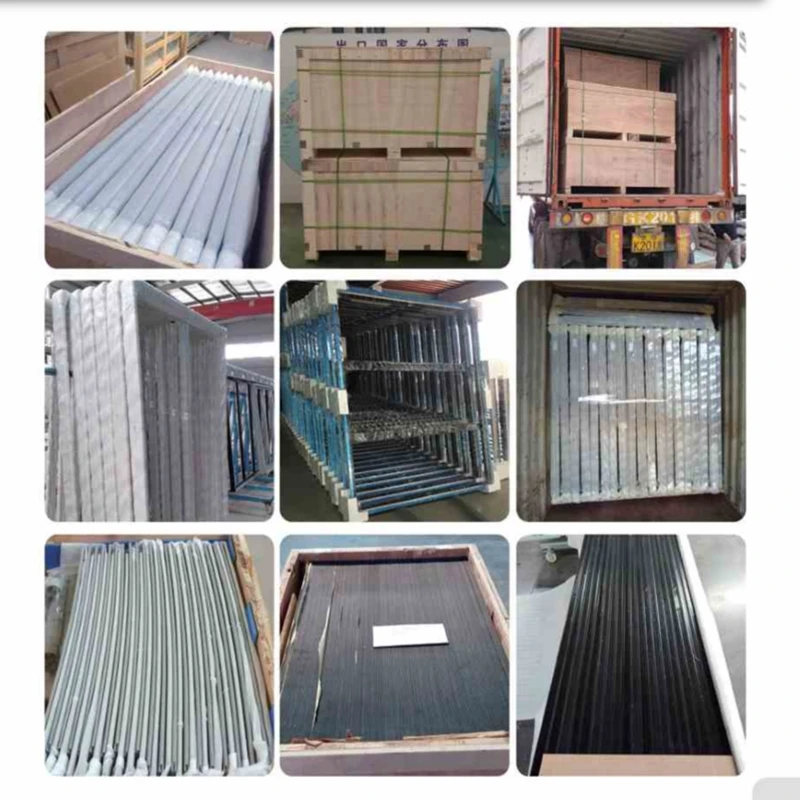 Double leaf and display cabinet sliding glass door with aluminum frame