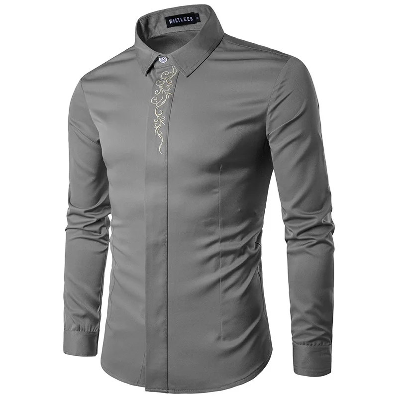 

2021 new design shirts for men long sleeves, Custom