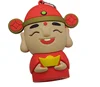 4000Mah 5v Li-ion cute cartoon pvc power bank with USB port for mobile phone device
