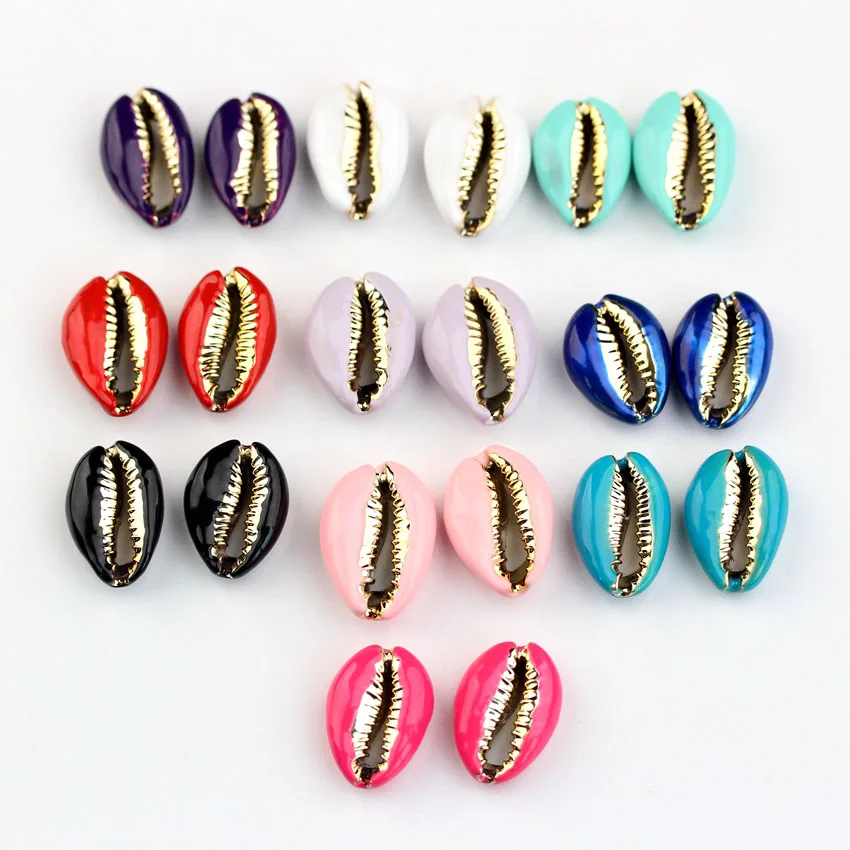 Wholesale Summer Handmade Bracelet Necklace Chokers Anklet Cowry Shells Enamel Beads
