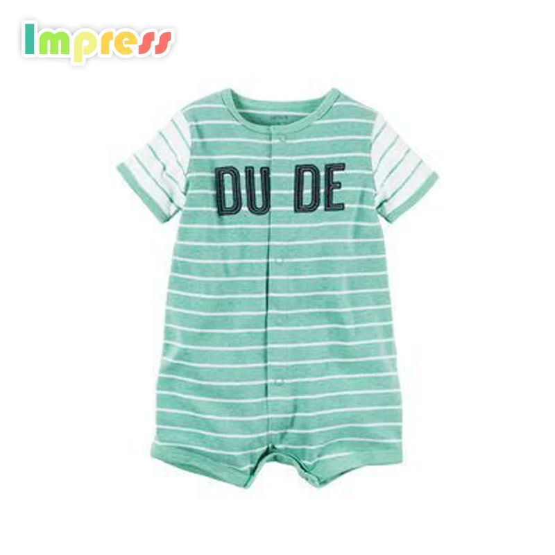 

2017 Hot sale baby wear funny printed organic cotton import baby clothes china romper toddler clothing, As picture