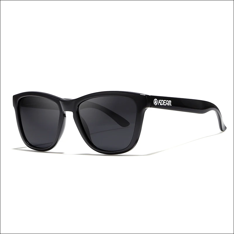 

KDEAM Women Men Branded Italy Design Fashion Fishing Vacation Shopping Eyewear Polarized UV400 Black Frame Sunglasses Wholesale