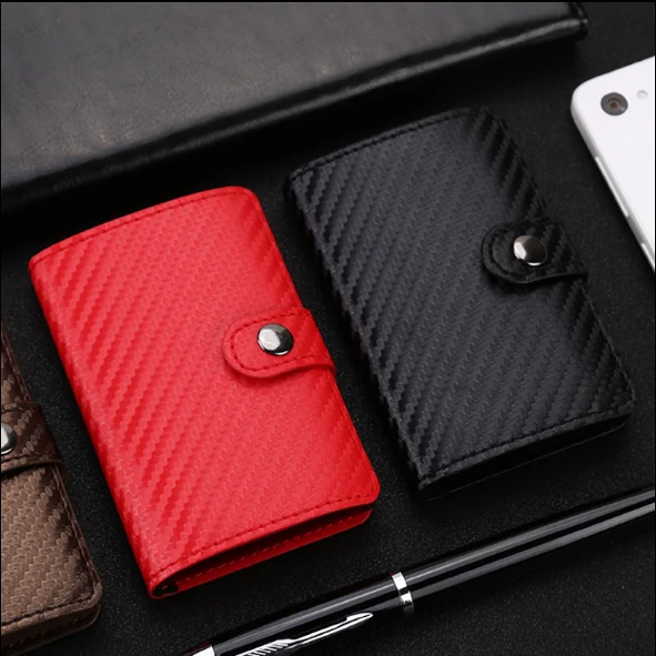 

RFID genuine leather id card holder credit card holder leather card holder wallet, Customized