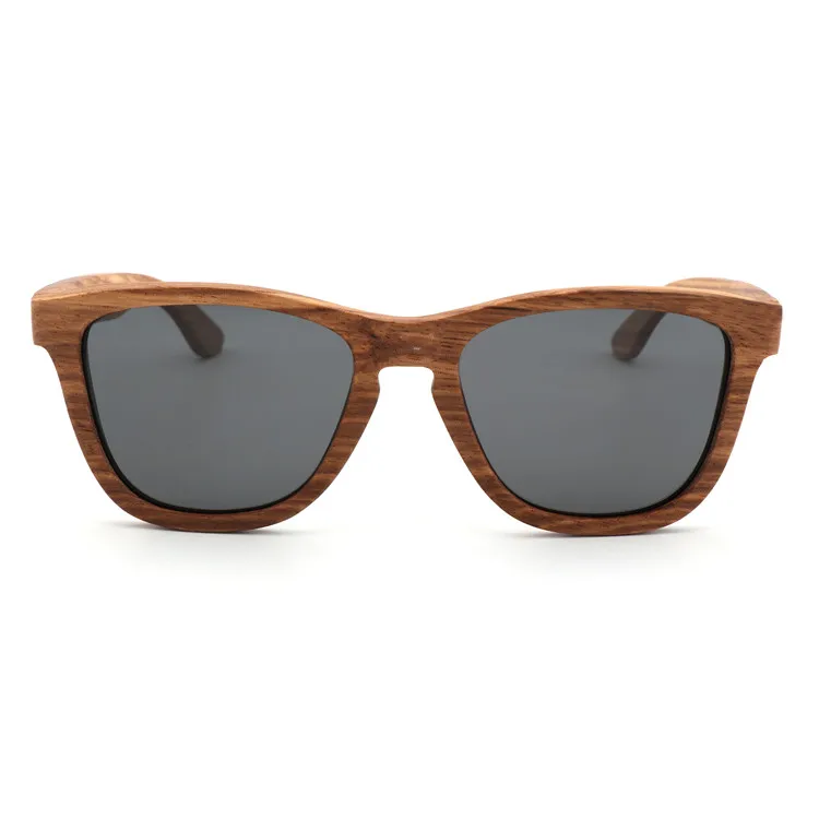 

2019 New design Wooden fashionable sunglasses Handmade Zebra wood frame light lens sunglasses