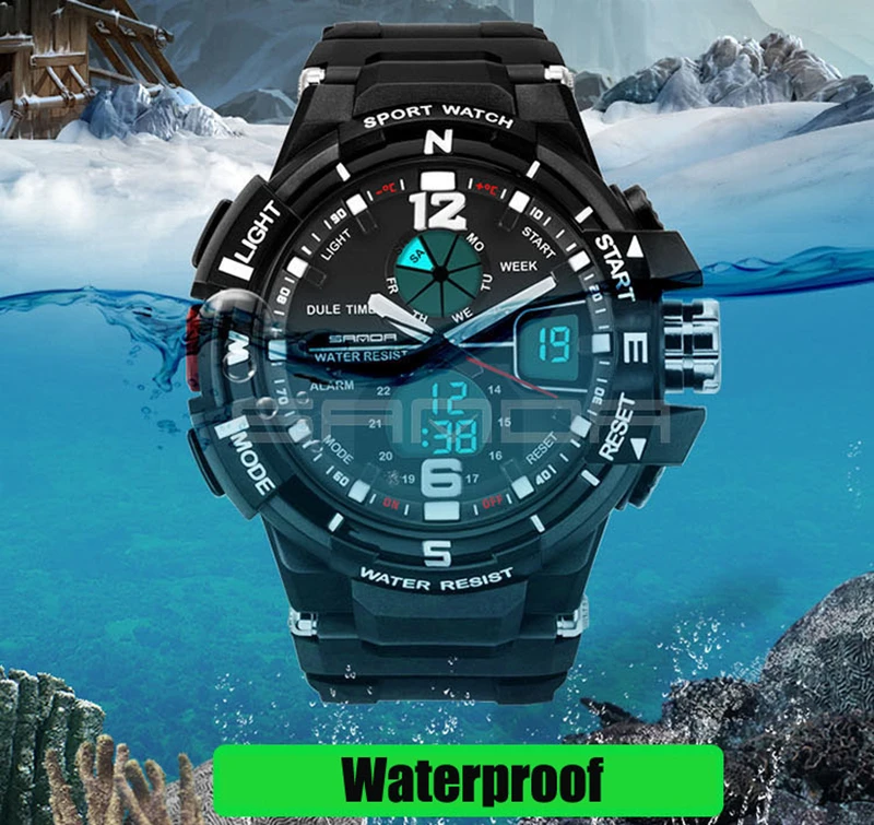 

Sport Watch Men Women Diving Camping Waterproof Clock For Mens Watches Top Brand Luxury Military relogio masculino montre