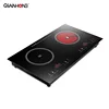 Direct factory 2 burner induction ceramic cooker two plate induction infrared hob double induction infrared cooker
