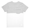 OEM custom brand simple contrast color one color on the top and other bottom pocket logo patch 100% cotton t shirts