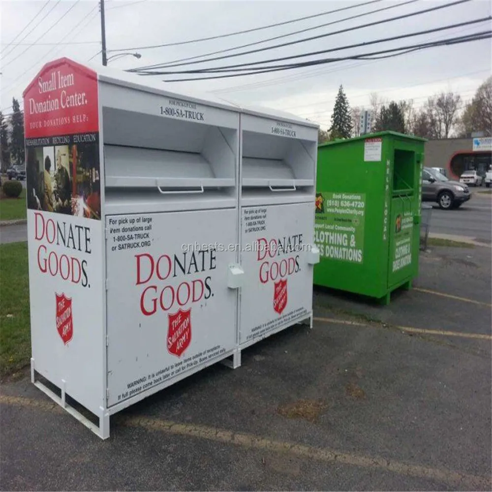 Clothing Donation Drop Off Box With Lock For Charity Buy Donation Box,Clothing Donation Box