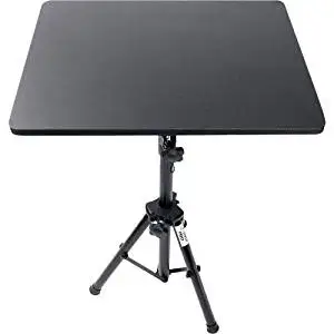Pyle Audio, Inc - Pylepro Plpts3 Notebook Stand - 4" Height X 16" Width - Gloss - Steel, Wood - Black "Product Category: Accessories/Stands & Cabinets"