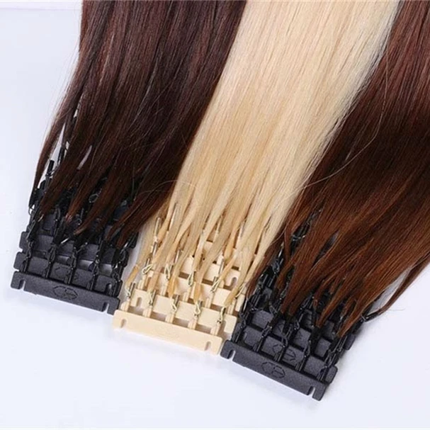 

superme quality 6D-2 india remy virgin hair #2 extensions for salon used
