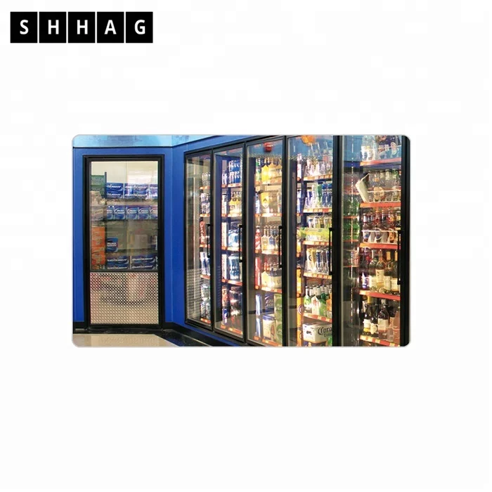 Refrigeration equipment parts Beer cave glass door for supermarket/convenient store