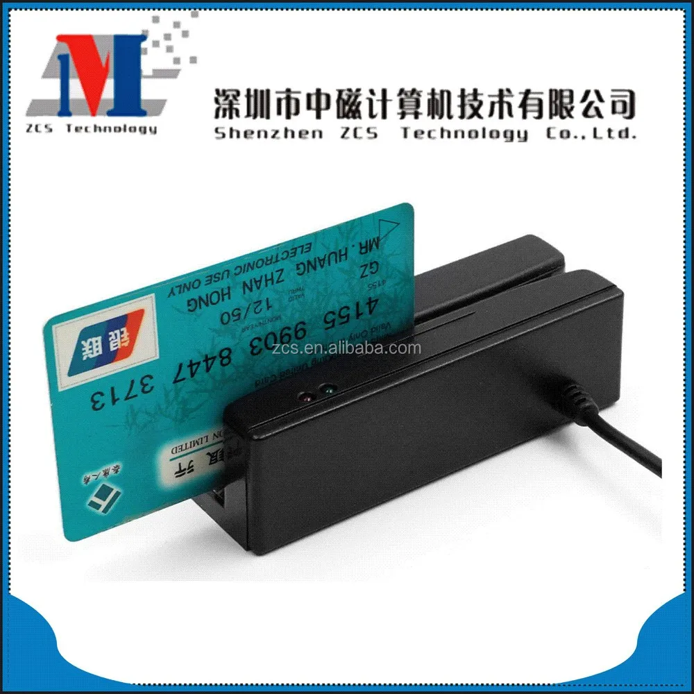 ZCS USB Triple tracks magnetic stripe reader Android with SDK of VB6.0, VC++ and Activex ETC - ANKUX.COM