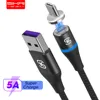 SIKAI Nylon Braid Phone Charger Wire 5A Shenzhen Power Magnetic Data Line data cable charging USB cable
