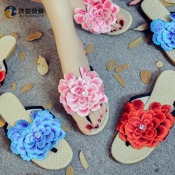 chinese flower slippers