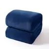 Home Blue Fleece Blanket Cozy Flannel Throw Bed Warm solaron blankets