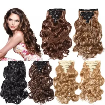Hot Selling Synthetic Curly Hair Pieces Long Wavy Beyonce Hair