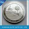 top quality polished technique metal 3D silver coin,custom 2 pound coin for sale