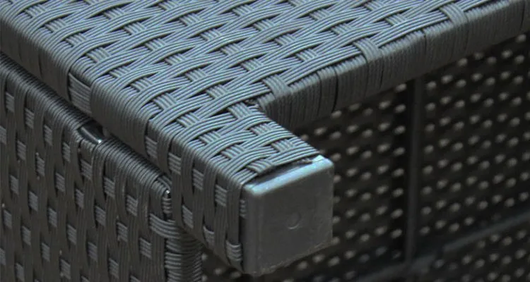 Outdoor Cube Rattan Garden Furniture Set 9pcs Patio Sectional Furniture