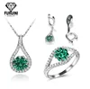 2019 New Design Women Fashion Crystal Diamond Wedding Bridal Jewelry Set