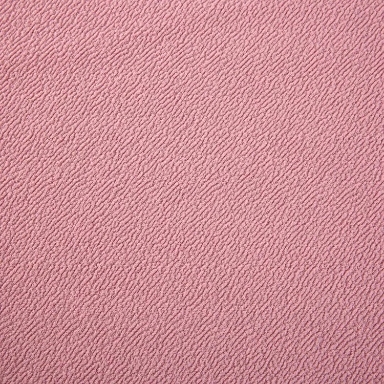 
New fashion buy stretch pink jacquard polyester peach skin fabric 