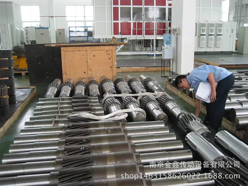 
Herringbone drive gear shaft 