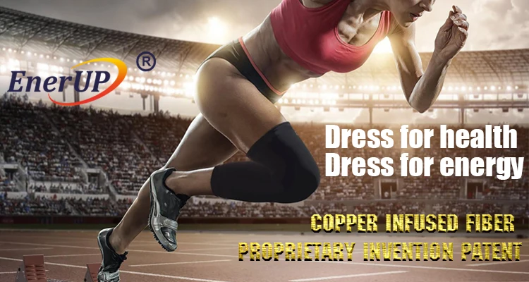 More Than 2200PPM Copper Content Copper Compression Infused fit Recovery Knee Sleeve