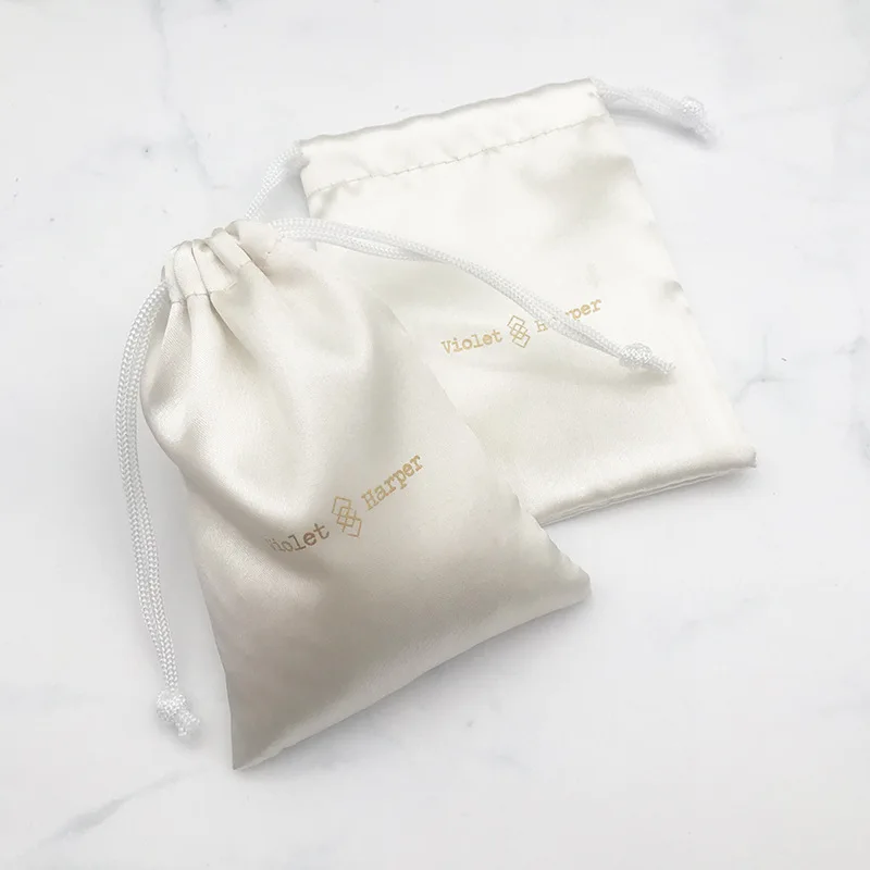 

Custom Soft Microfiber Drawstring jewelry bag gift pouch fabric white suede jewelry packaging pouches with logo, Customized color