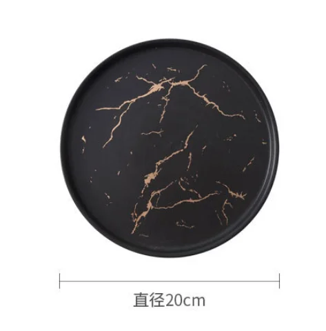 Nordic creative ceramic tableware hat shape soup plate western spaghetti black and white plates