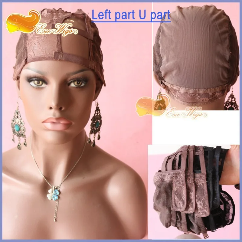 

Factory wholesale U part wig cap make wig yourself full lace cap