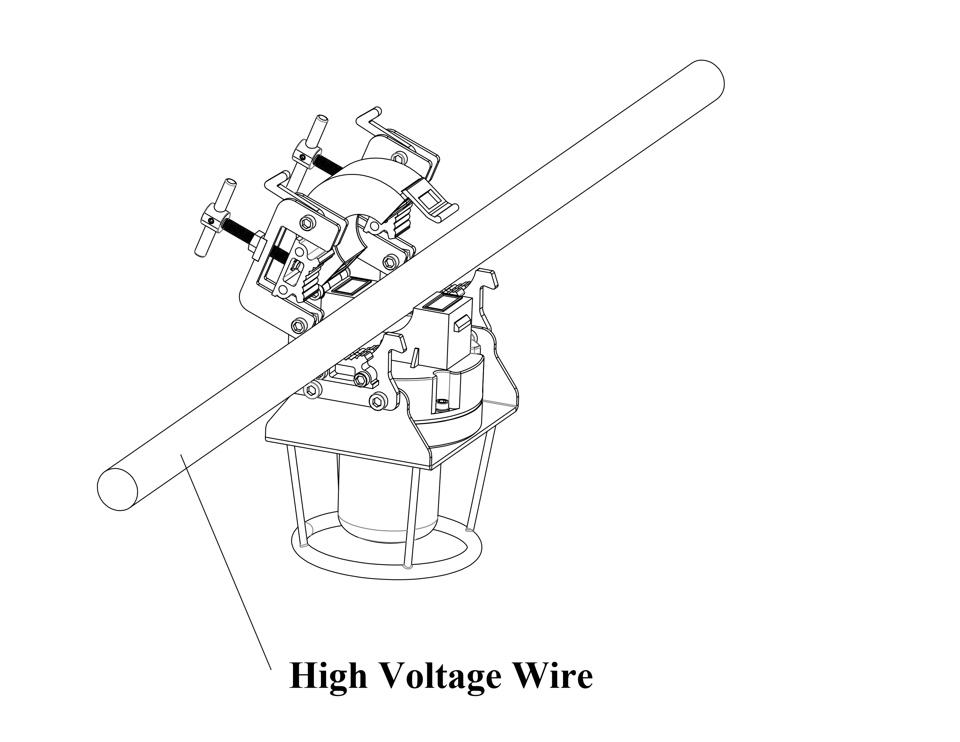 220KV 320KV 400KV HV transmission line 10cd 32cd Red Conductor Phase Marking Lights