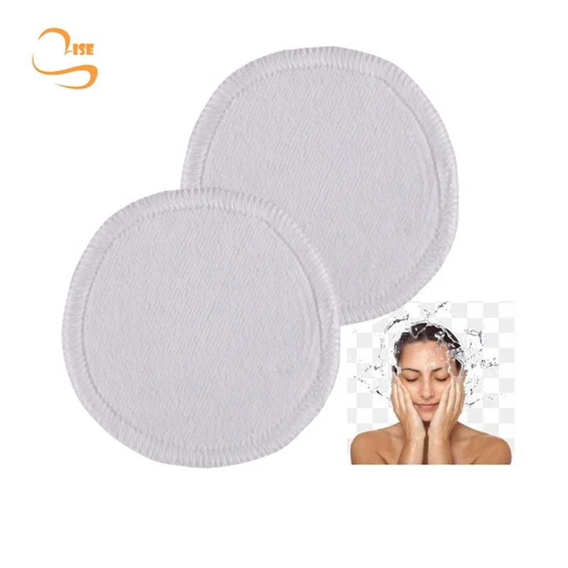 

Washable Organic Bamboo Cotton Rounds Facial Soft Cleansing Wipes Reusable Makeup Remover Pads