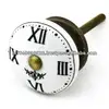 Rustic Clock Ceramic Knobs for Cabinets, Dressers