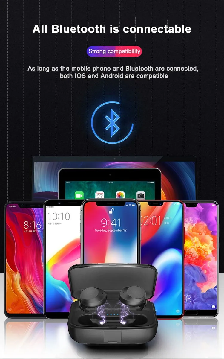 new arrivals amazon 2019 trending product professional oem earphone touch headphones true wireless earbuds ear phone - ANKUX.COM