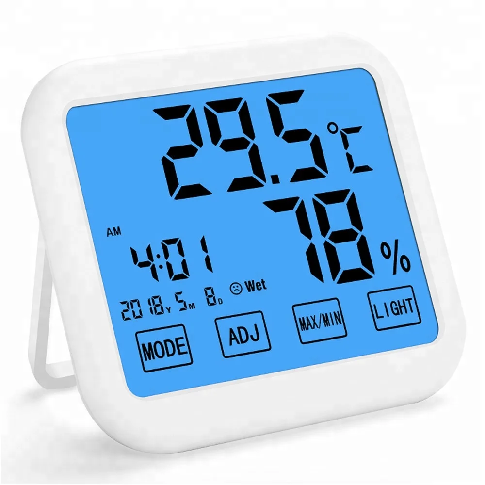 

Hydroponics thermometer Digital Hygrometer Wall Magnet Mounted calendar Temperature meter humidity Thermometer climate control