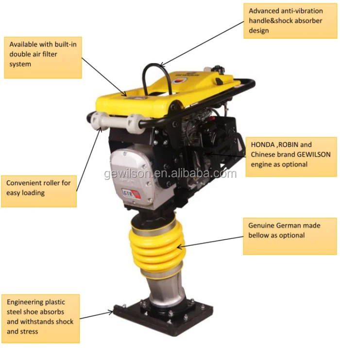 Vibratory Tamping Rammer Soil Compactor Machine Gtr72 Buy Vibratory