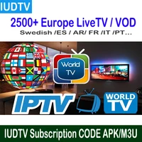 

European IPTV Account Code Reseller Panel IUDTV Subscription 12 Months