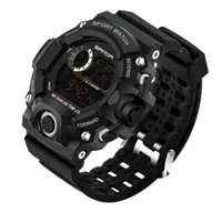 

SANDA 326 Hot Sale 2019 Men Fashionable Digital Sport Watch Silicone Strap Back Light Waterproof Mens Sports Watches