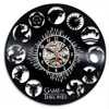 customized wall mounted vinyl records wall clock math themes acrylic wall clock for home decoration
