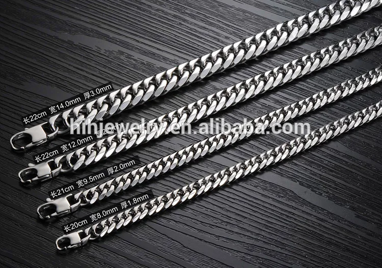 手镯手链为男士不锈钢遏制链手镯不锈钢链手镯 - buy stainless steel