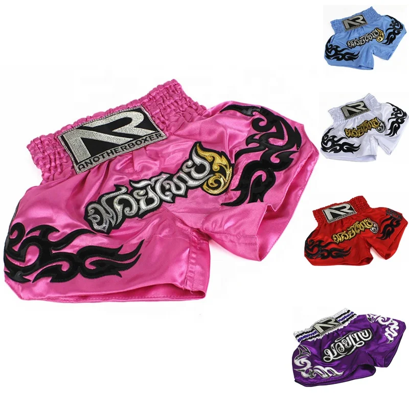 

polyester girls muay thai shorts wholesale, Blue / red / white / light blue