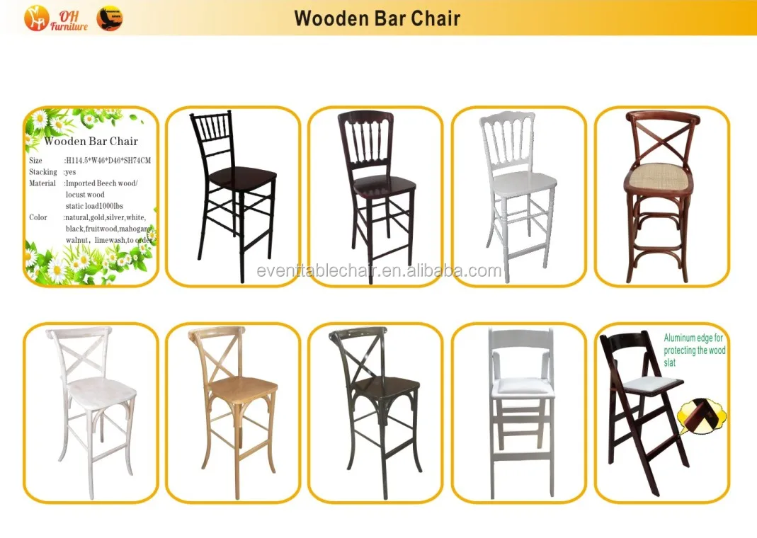 wooden bar chair pic1.JPG