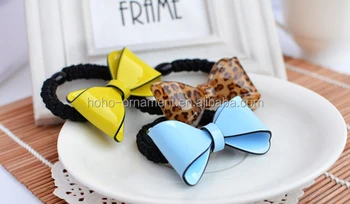 Elegant Acrylic Cheap Hair Bow Ties Hair Accessories Plastic Hair