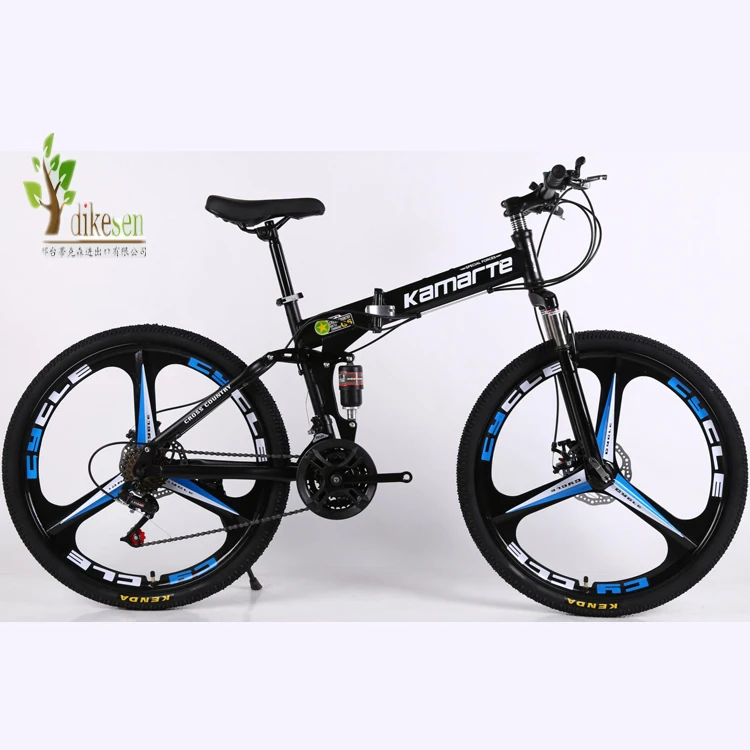 2019 popular model  folding mountain bike FOLDABLE  3 knife Rim mountain bike mtb /2019 mtb full suspension carbon 26 full bike