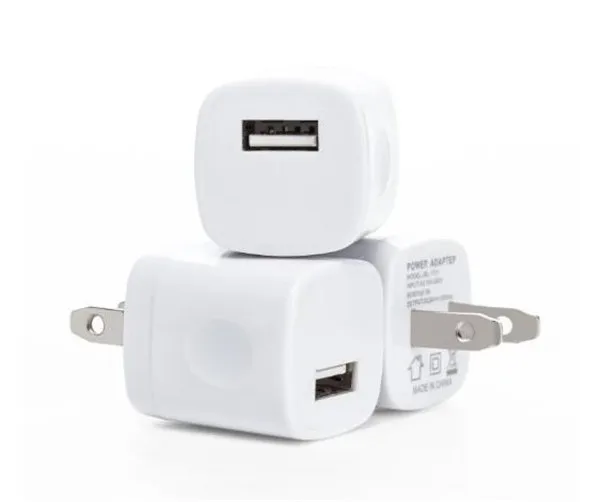 

Hot sell 5V 1a wall charger with CE FCC ROHS certificate,High quality cheap price usb phone charger for iphone, White