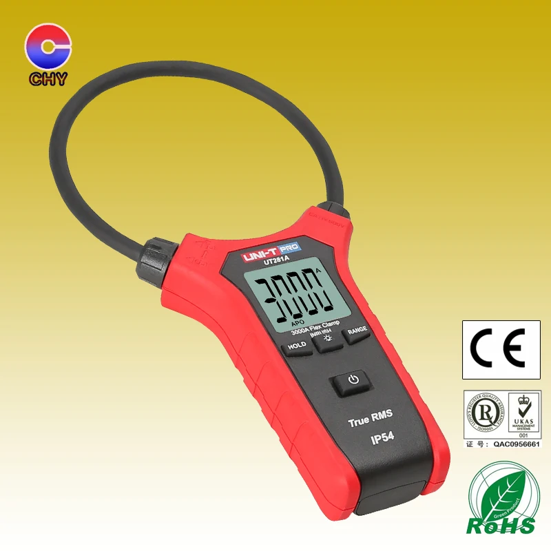 Unit Ut281e True Rms Flex Clamp; 3000a Ac True Rms Flexible Clamp